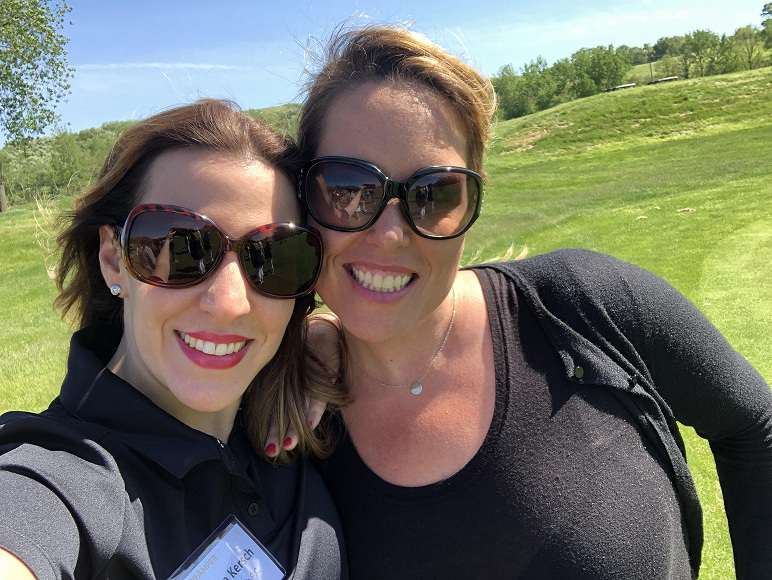 Alisa D. Geffner and Carolyn K. Kersch enjoy the EisnerAmper annual  women’s golf outing.